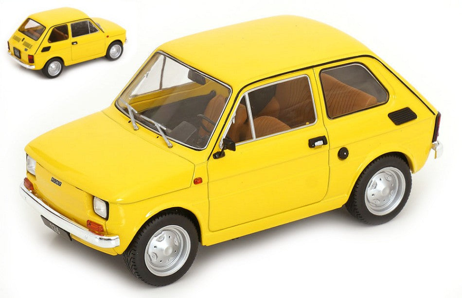 Fiat 126 1972 Yellow – ModelCarGroup 1:18