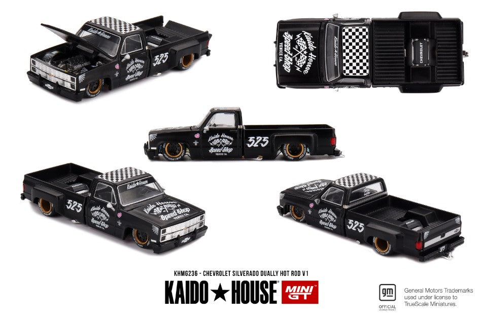 Chevrolet Silverado Dually Hot Rod V1 1980 – Mini GT 1:64