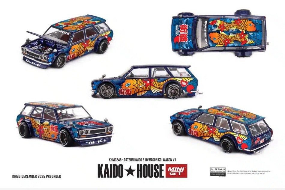 Datsun 510 Wagon Koi V1 1969 – Mini GT 1:64