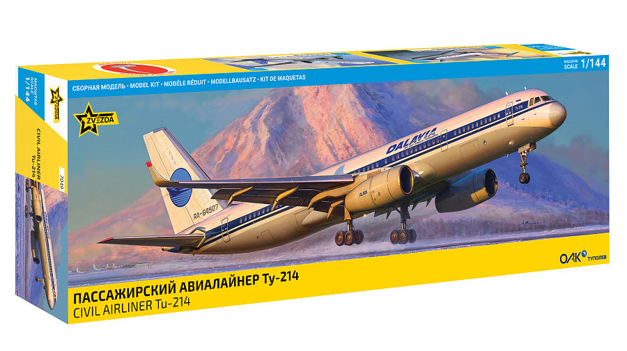 Civil Airliner TU-214 Kit – Zvezda 1:144
