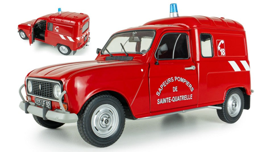 Renault 4LF4 Pompier Red 1976 – Solido 1:18