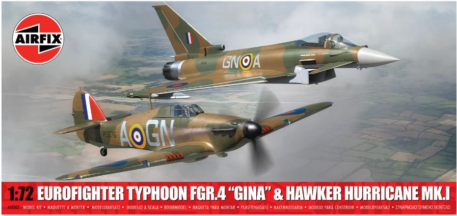 Twin Pack - Eurofighter Typhoon FGR.4 (blackjac) + Shorts Tucan Kit – Airfix 1:72