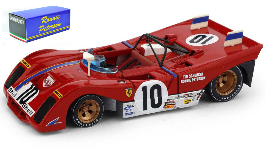 Ferrari 312 Pb N.10 2Nd Brands Hatch 1972 Peterson-Schenken 1:43 – Brumm