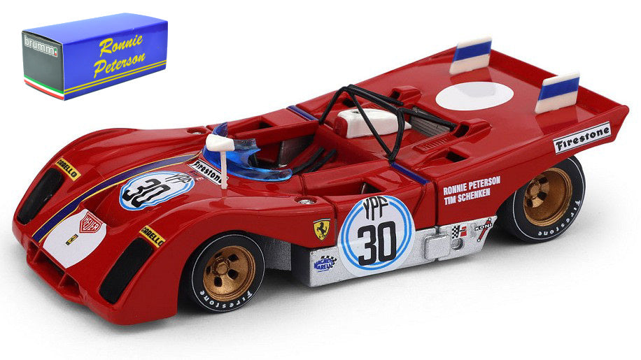 Ferrari 312 Pb 1000 Km B.AIRES 1972 N.30 Winner Peterson-schenken – Brumm 1:43