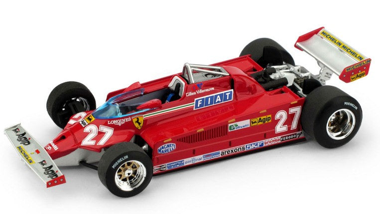 Ferrari 126 Ck Gilles Villeneuve 1981 N.27 Italy GP – Brumm 1:43