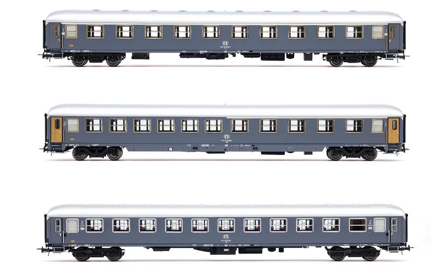 Fs 3-unit Pack, Exp 234/235 Remus Roma - Wien Uic-x Bcm Ui Ep.iv-v – Rivarossi 1:87