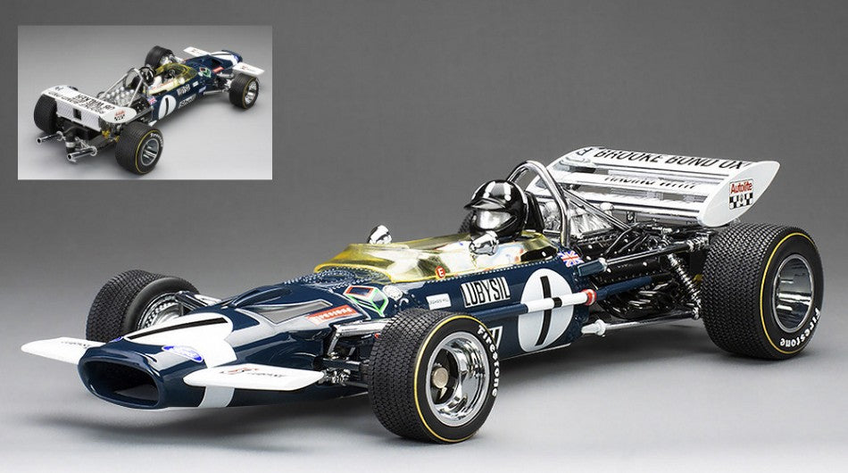 Lotus 49C N.1 GP Monaco 1970 G.Hill 1:18 – Quartzo