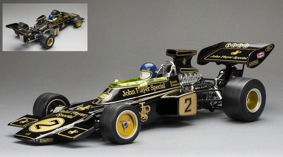 Lotus 72E N.2 GP Monaco 1973 R.Peterson 1:18 – Quartzo