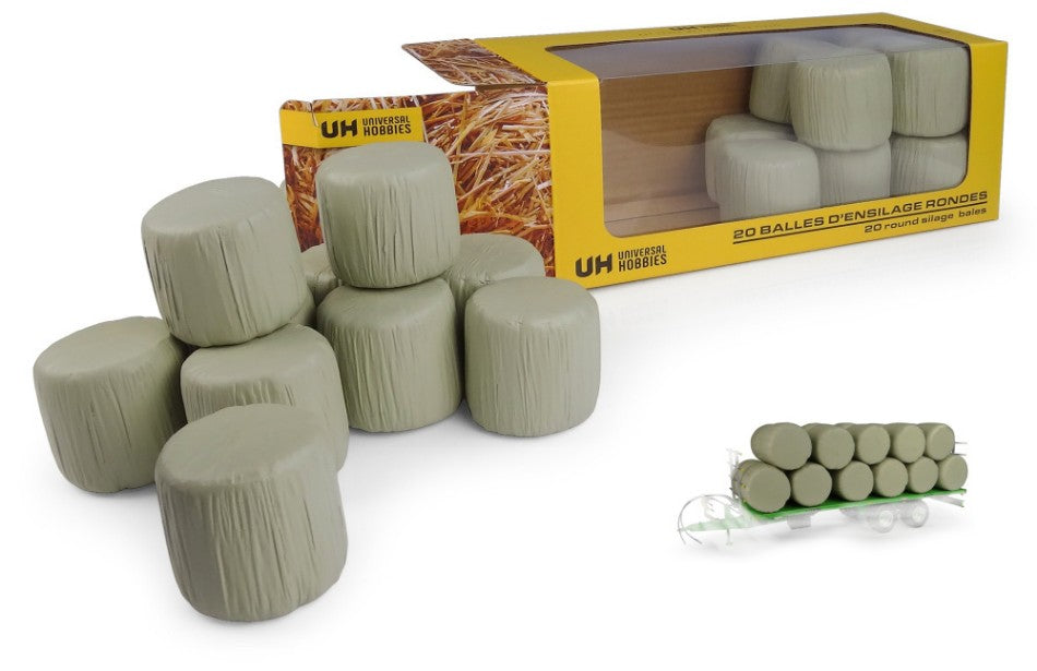 Rotoball Pack Of 20 Round Silage Bales Green – Universal Hobbies 1:32