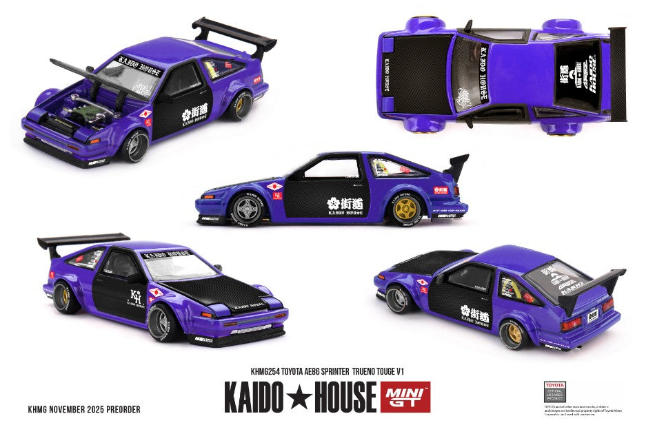 Toyota Ae86 Sprinter Trueno Kaido Touge V1 1983 1:64 – Mini GT