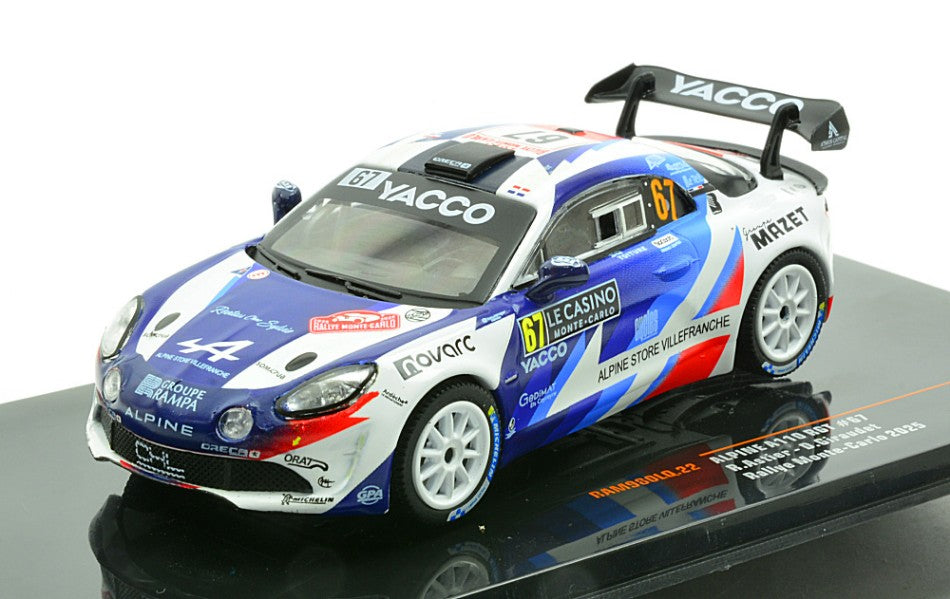 Alpine A110 Rgt N.67 Wrc Rally Monte Carlo 2025 Astier-Giraudet 1:43 – Ixo Model