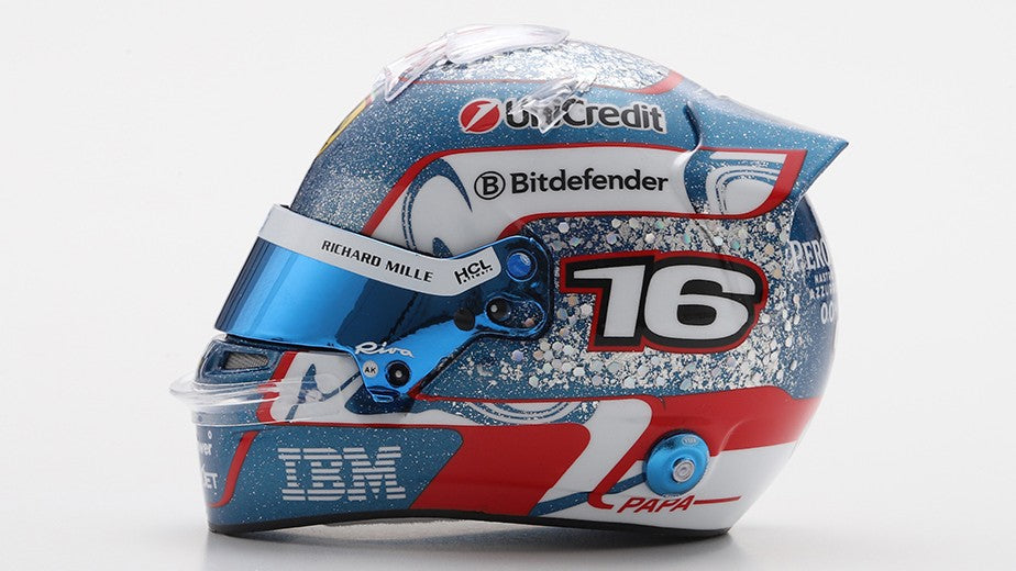 Helmet Charles Leclerc Team Ferrari Hp Singapore GP 2025 – Looksmart 1:5