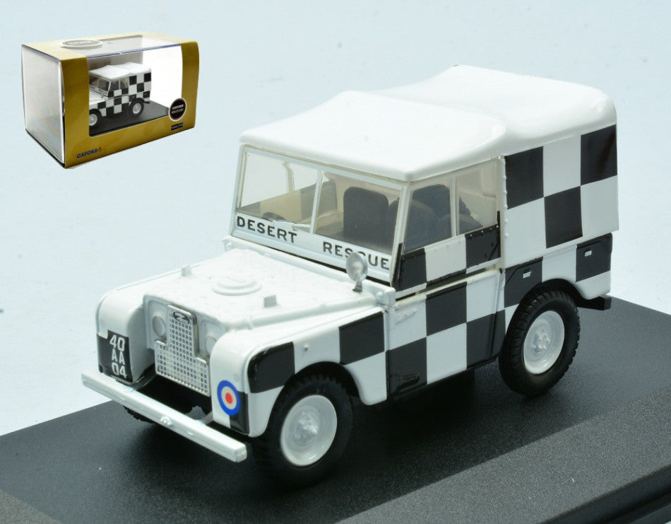 Land Rover Series 1 80 Tripol Desert Rescue Black/white Chequered – Oxford 1:43