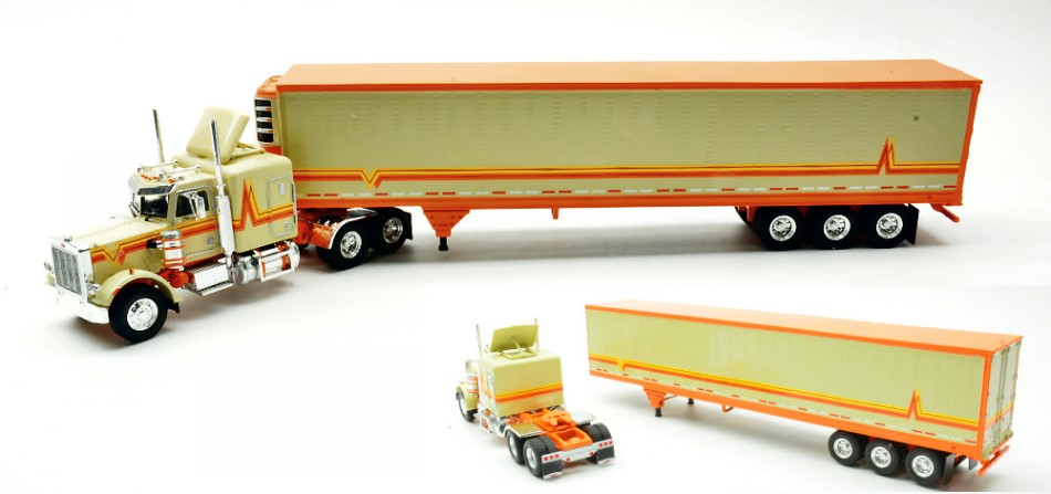 Peterbilt 359 1973 Orange-beige – Ixo Model 1:64