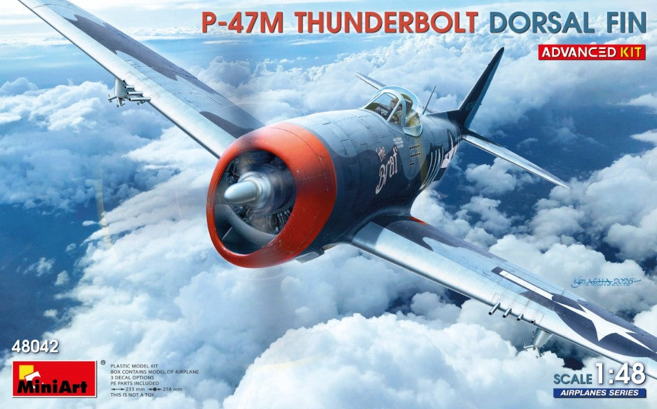 P-47M Thunderbolt Dorsal Fin. Advanced Kit – Miniart 1:48